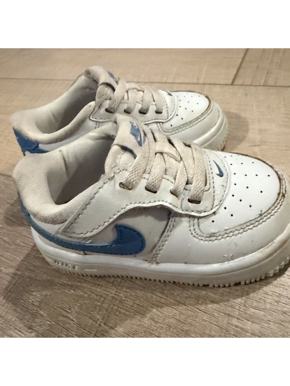 Nike Youth 6C Blue White Sneakers Shoes Cute